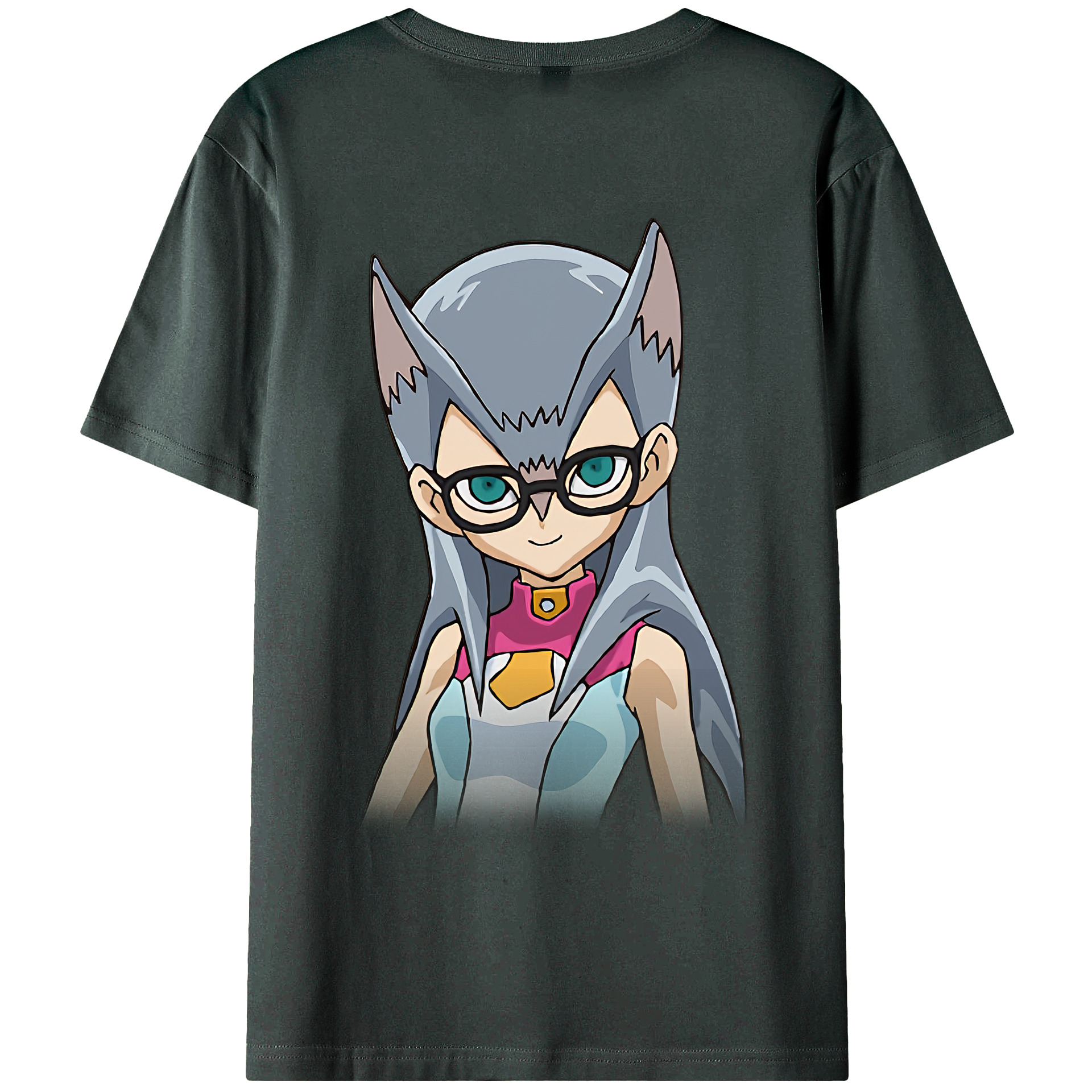 （画像用） 遊☆戯☆王 Yu-Gi-Oh! 綿100％ メンズ半袖Tシャツ（バックプリント） 通気性